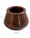 Brown Solid Wood Vase Brown Solid Wood Vase